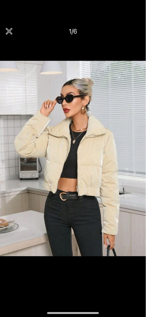 Glossy discount bubble coat