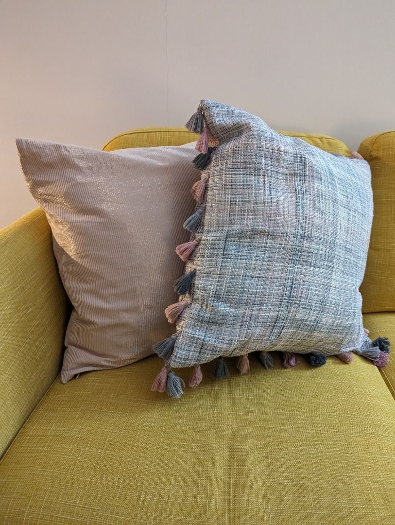Next pink and grey outlet cushions