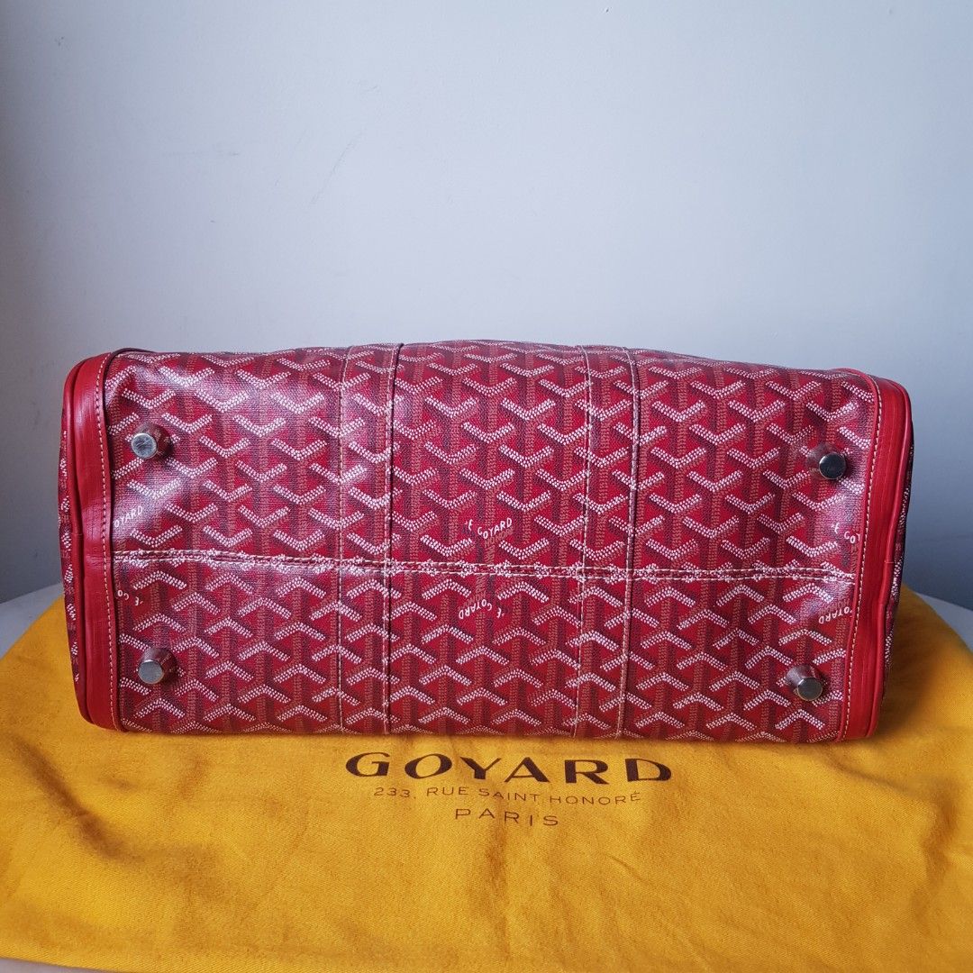 Reduced GOYARD Croisiere 35 Red w o Strap Authenticity