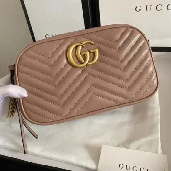 Gg marmont matelassé hot sale shoulder bag dusty pink