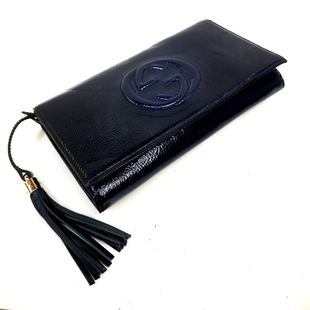 Gucci soho online clutch black