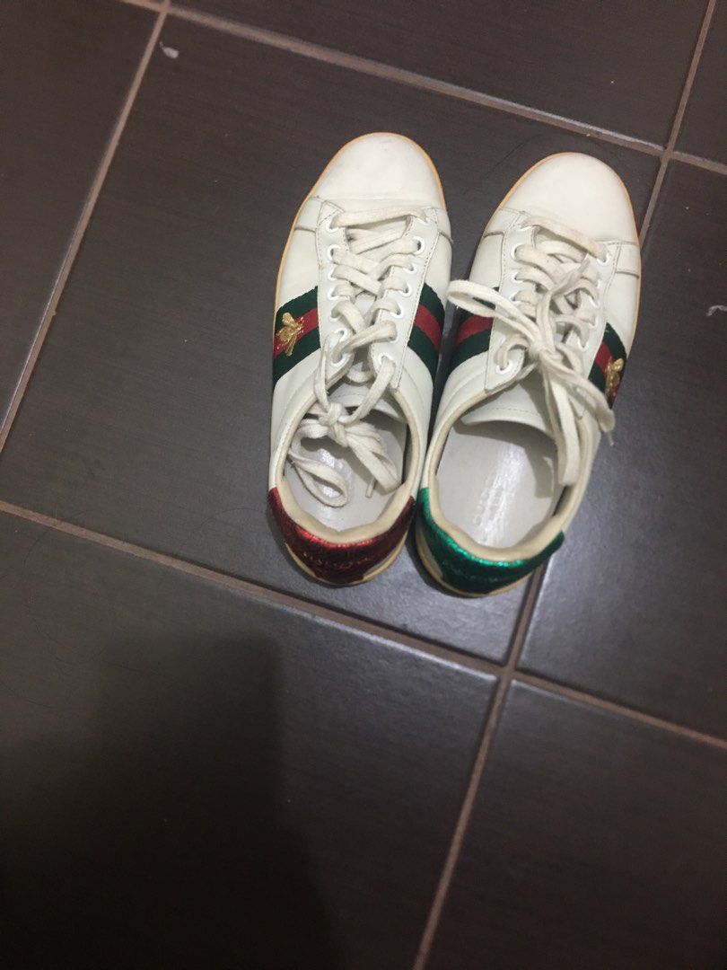 Gucci ace creasing on sale