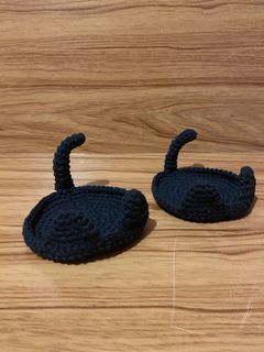 Handmade Crochet Cat coaster