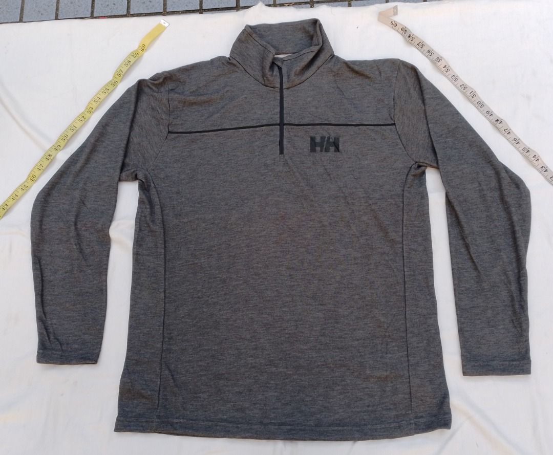 Helly Hansen Men's Zip-Front Pullover, 男裝, 上身及套裝, T-shirt