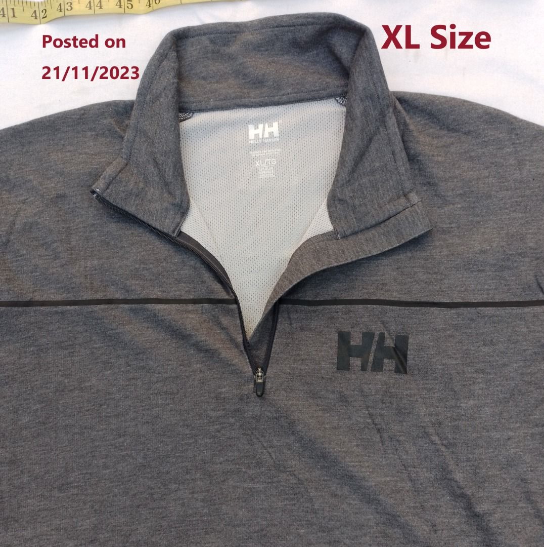 Helly Hansen Men's Zip-Front Pullover, 男裝, 上身及套裝, T-shirt