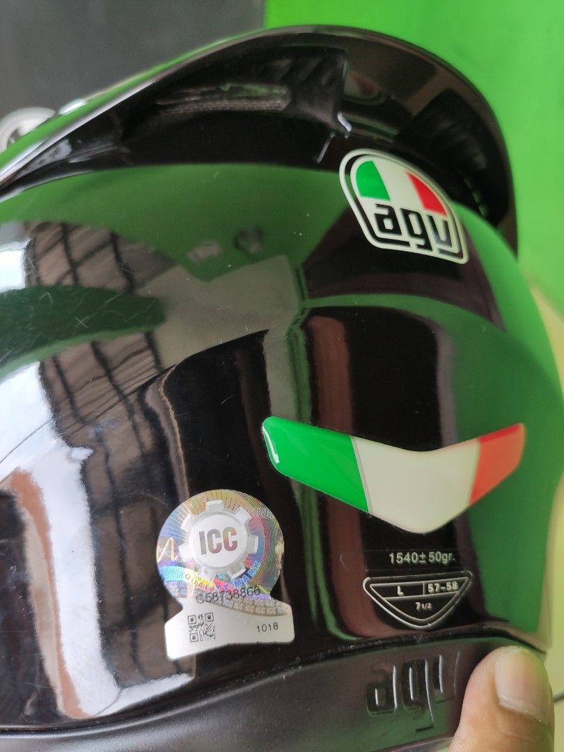 Helm AGV K3 SV Black Glossy (Fullset + bonus visor), Motor di Carousell