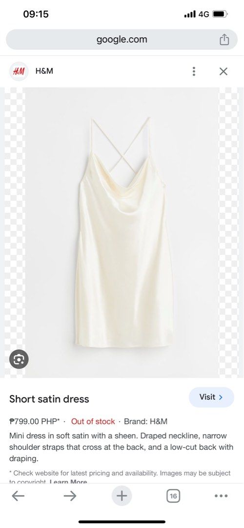 H and 2025 m silk dress
