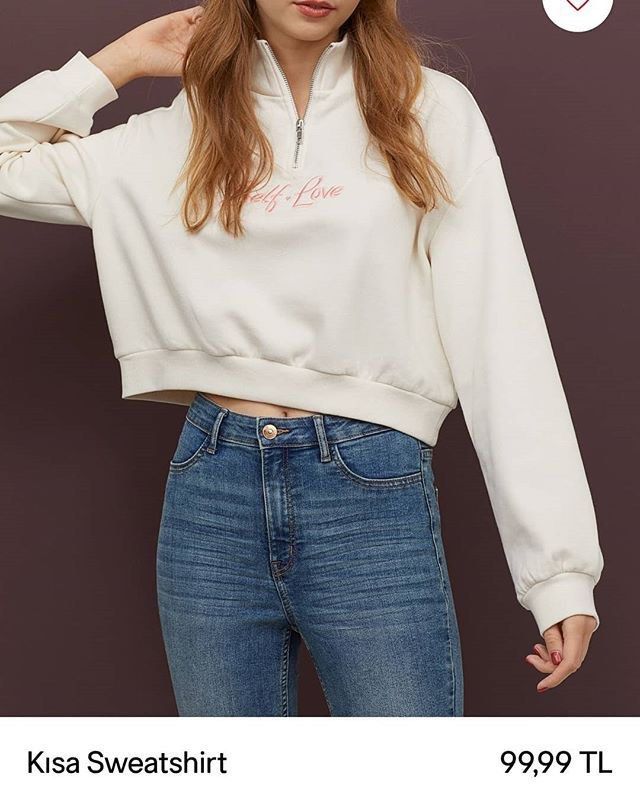 H&m self love 2025 sweatshirt