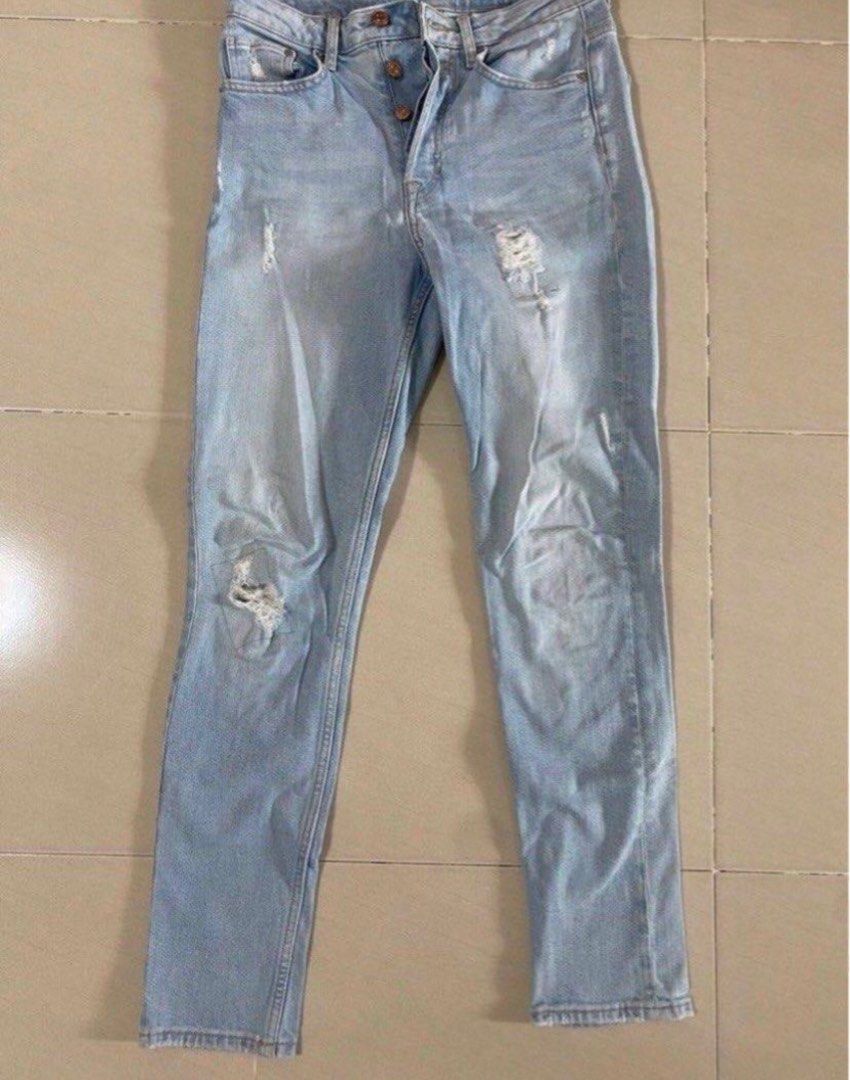 H M Vintage Skinny High Waist Jeans Size 27 Women s Fashion