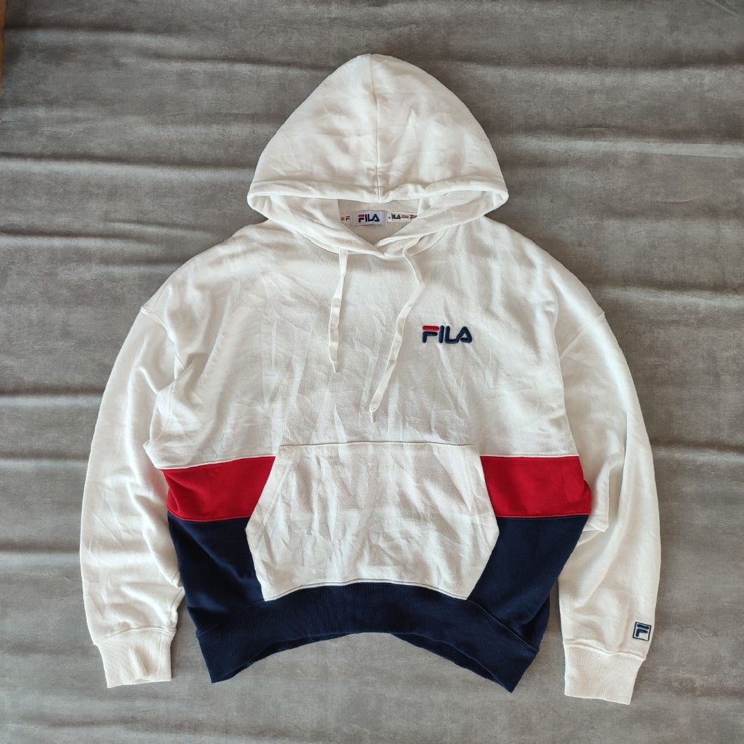 Fila tri colour hoodie on sale