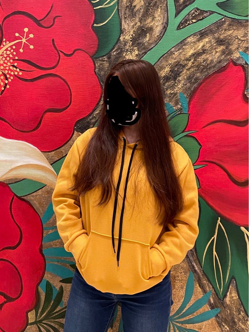 Hoodies Plain Yellow Unbranded Women s Fashion Coats Jackets and Outerwear on Carousell
