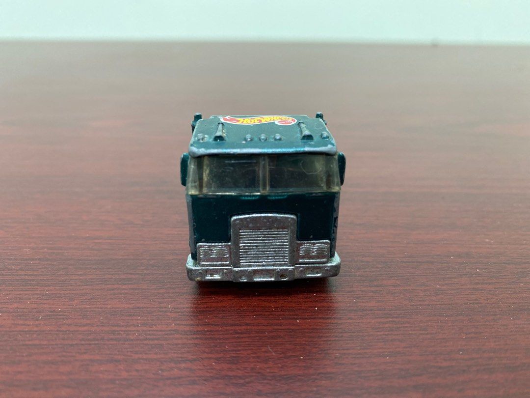 Hot wheels mattel inc 1986 vintage green semi cab truck Hobbies Toys Collectibles Memorabilia Vintage Collectibles on Carousell