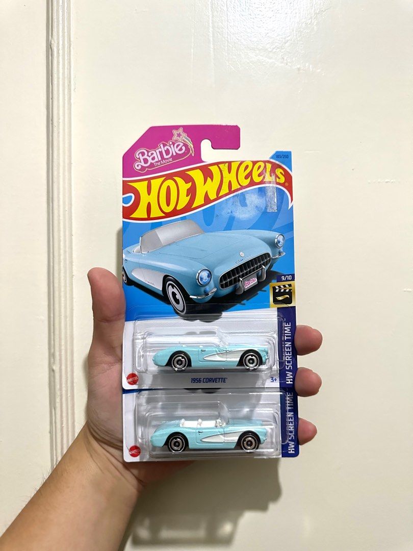 Hotwheels Barbie 1956 Corvette (Category: Vehicle & Diecast Models) located in Mandaluyong City. Submitted by john_weak (Listing ID 1266965384, Image 1). Description: FOR SALE ONLY Hotwheels Barbie 1956 Corvette - 2 pcs onhand - removed stickers only/ might have glue residue on card 300 each Add sf / qc area loc.