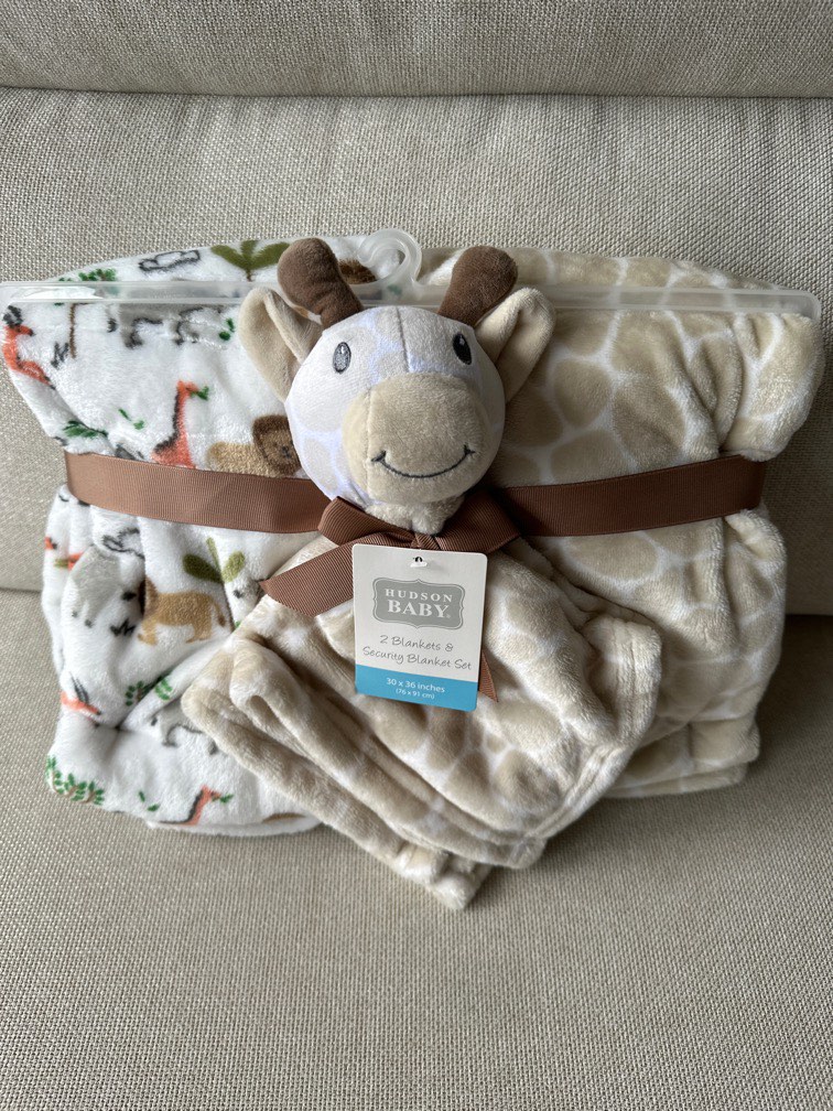 Hudson baby blanket and security blanket set Babies Kids