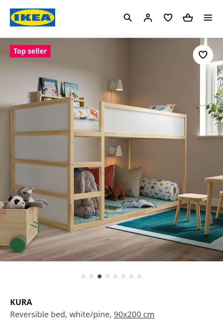Ikea loft online bed reversible