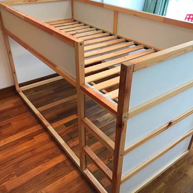 IKEA KURA REVERSIBLE BED WITH SLAT BED, Babies & Kids, Baby Nursery