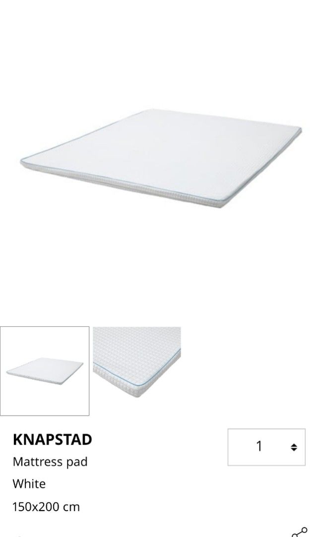 Ikea mattress topper, Furniture & Home Living, Bedding & Towels on