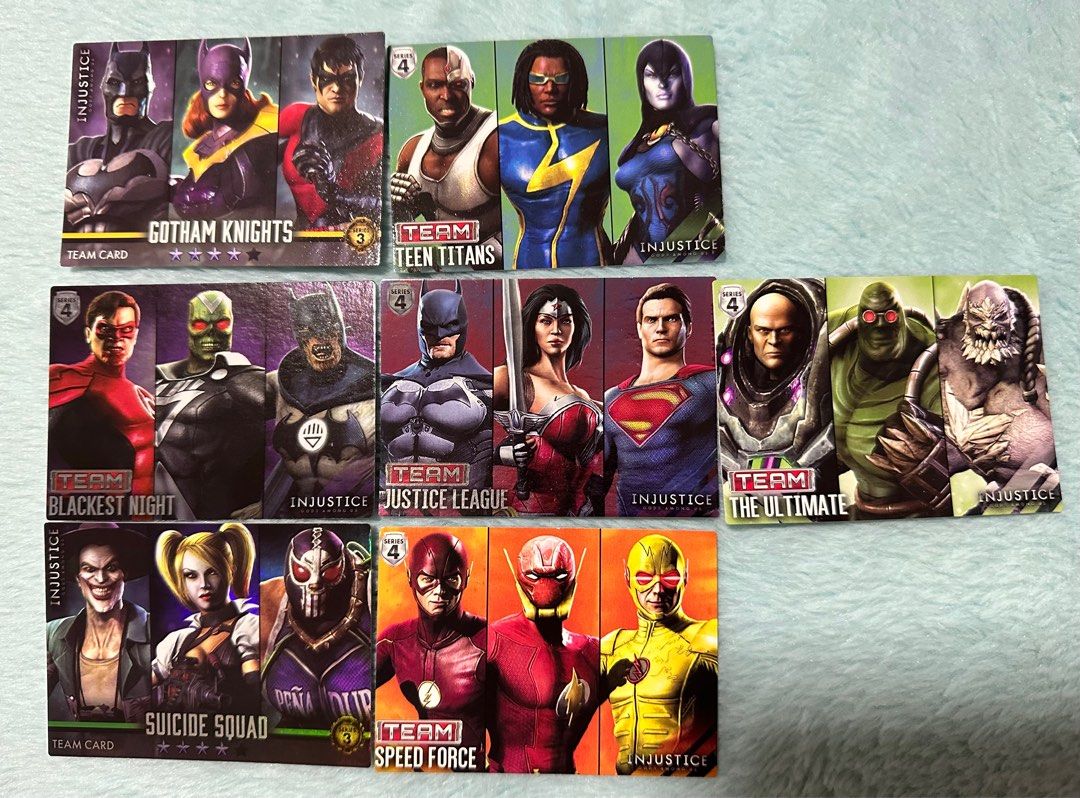 Injustice Boss Team Gear Cards, Hobbies Toys, Toys Games