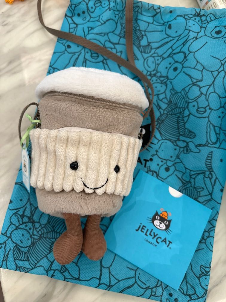 Jellycat Coffee to go Bag, Women's Fashion, Bags & Wallets, Crossbody