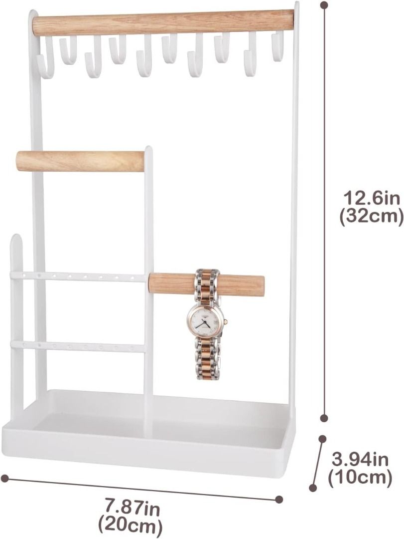 Jewelry Stand Necklace Holder 4 Tier Jewelry Tower Rack with