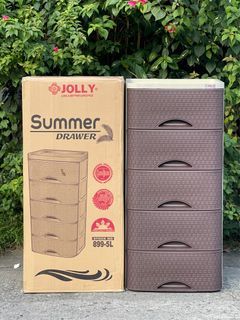 JOLLY SUMMER DRAWER CABINET IN BROWN 5 LAYERS