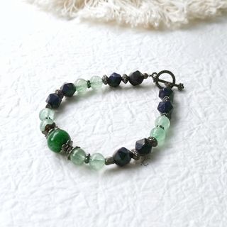 【Kate's gemstones】綠幽靈 綠草莓 設計款手鍊｜提升個人魅力 提升工作運 招財 帶來好運 轉運手鍊