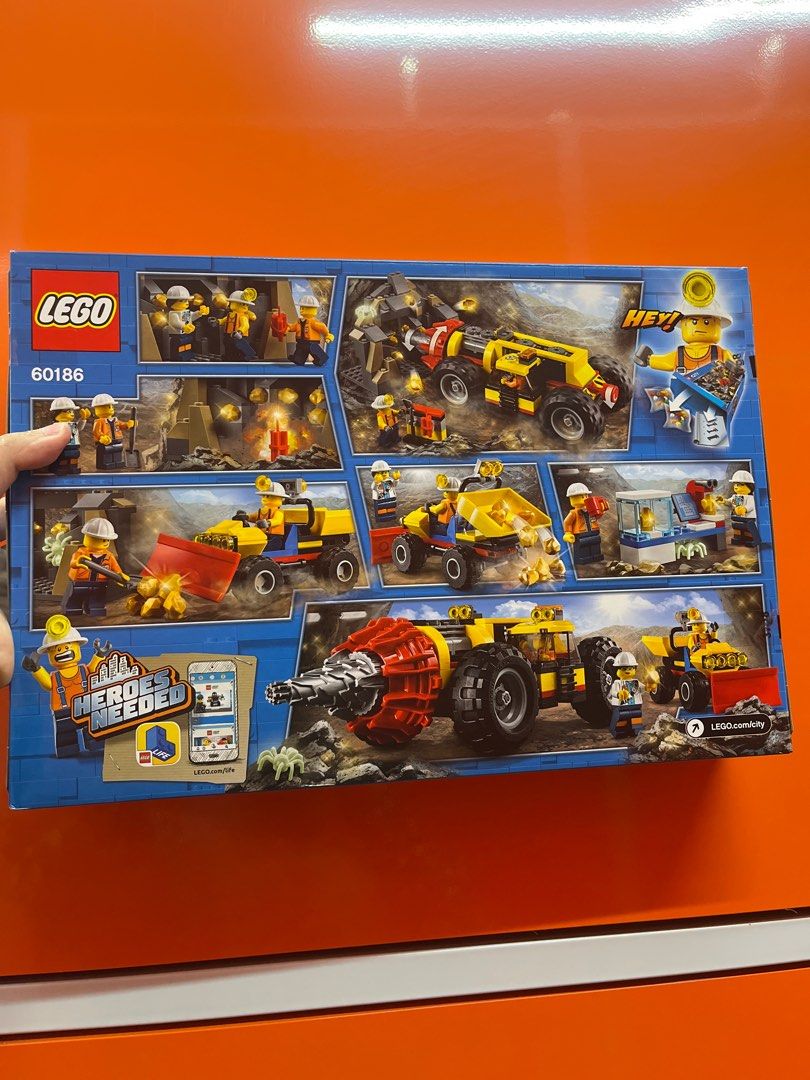 LEGO City Mining Heavy Driller 60186 Building Kit 294 Piece