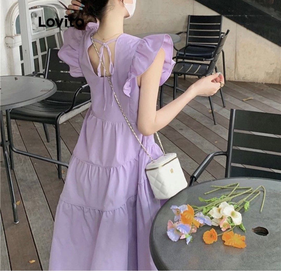 Casual ruffle dress outlet