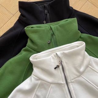 Lululemon 女士立領拉絨棉T上衣