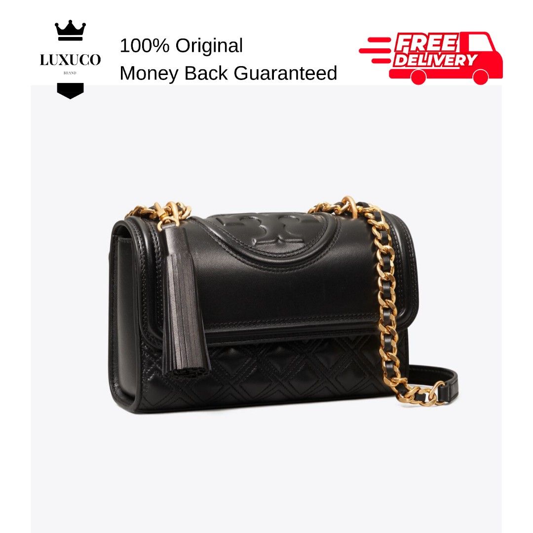 Tory burch fleming convertible deals black
