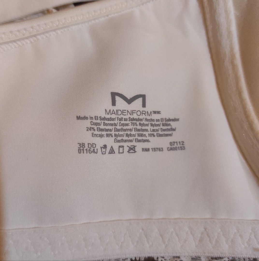 Maidenform Bra 38DD, Women's Fashion, Undergarments & Loungewear on  Carousell