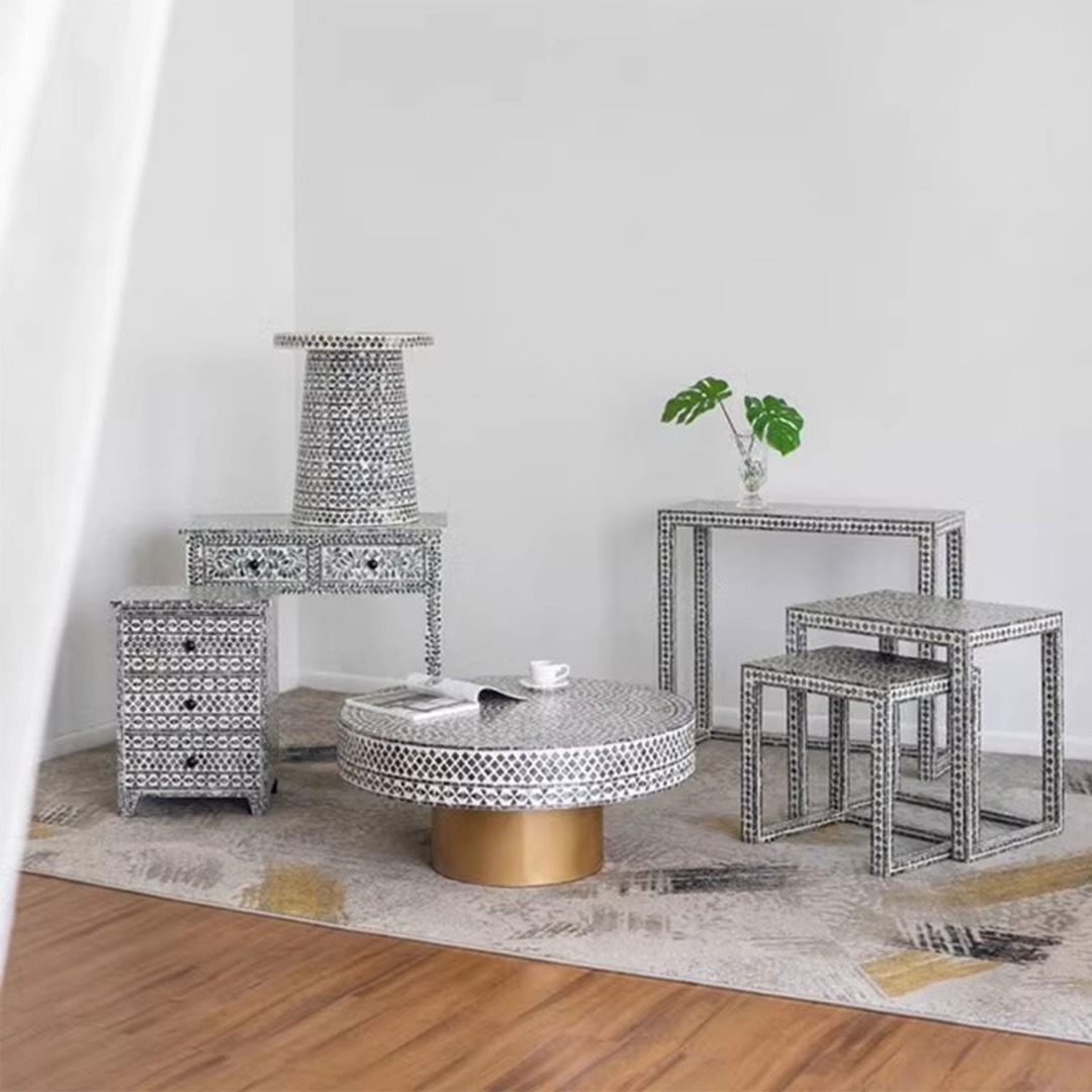 MAS-1400 Masdio Mosaic Tile Pattern Desk, Furniture & Home Living ...