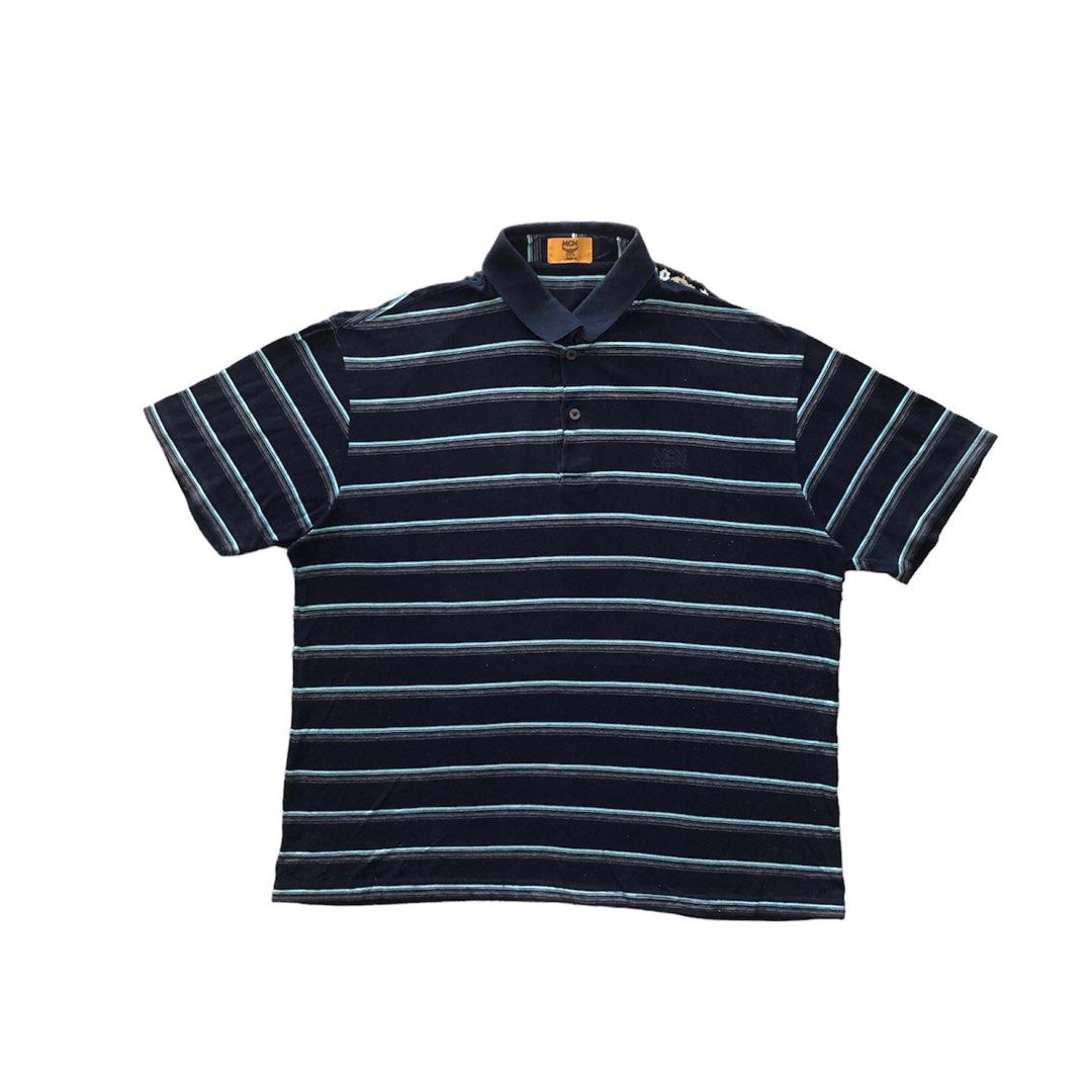 MCM legere stripe collar shirt