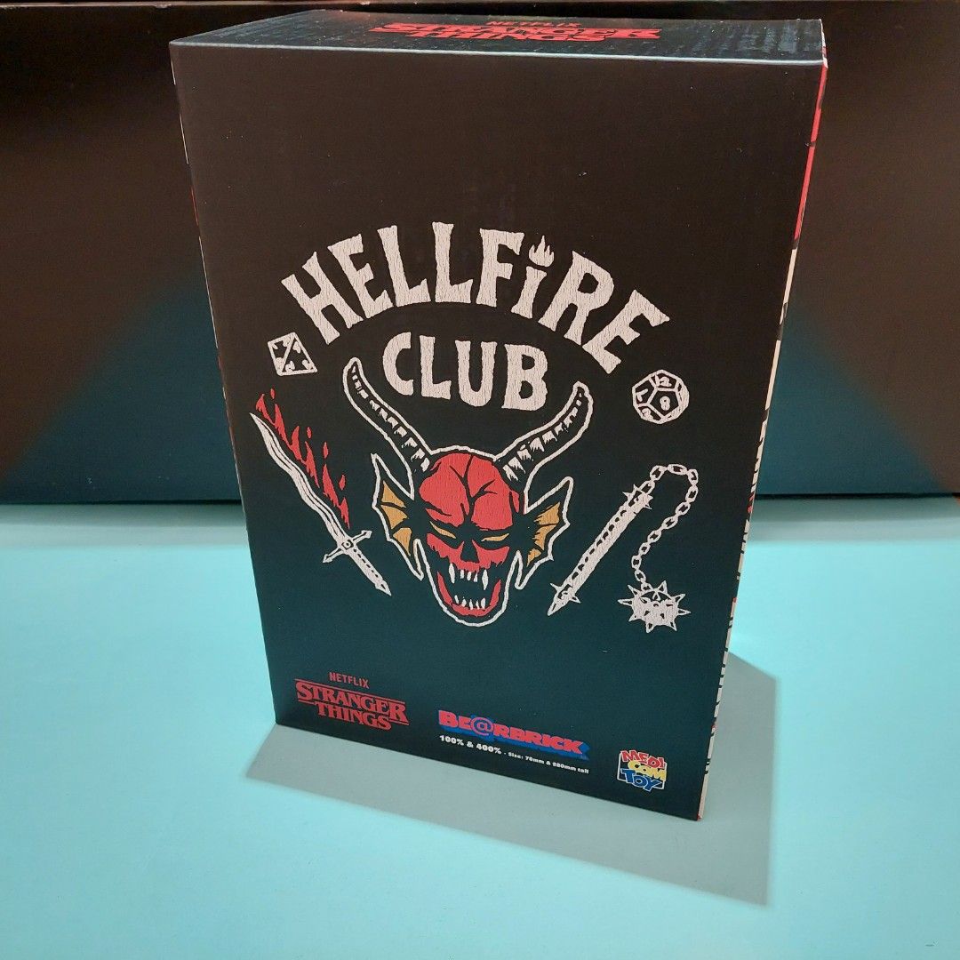 Medicom toy BEARBRICK Stranger Things Hellfire Club 100％ & 400 