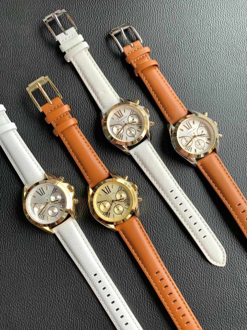 Michael kors best sale bradshaw leather strap