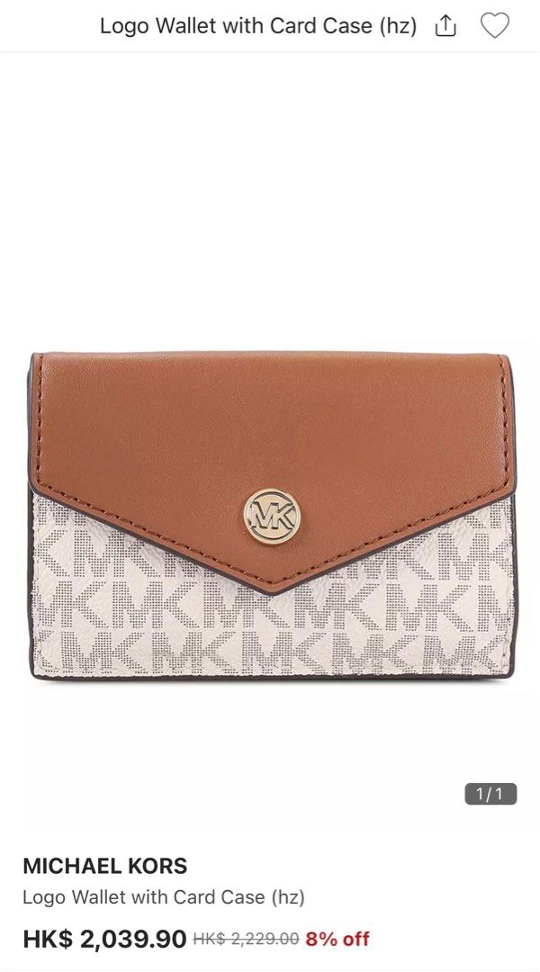 Mk logo wallet clearance