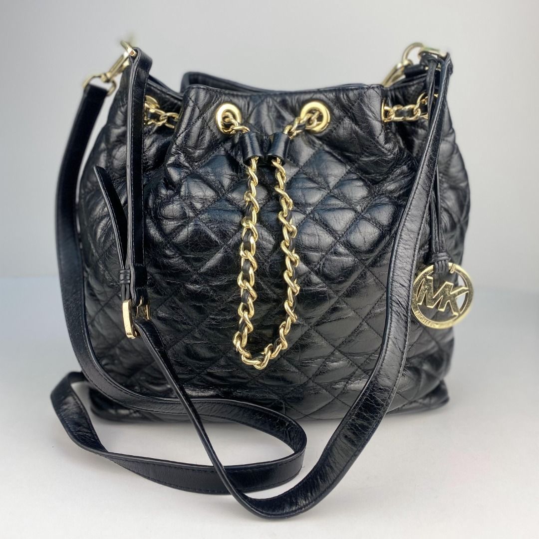 Michael Kors Quilted Leather Bucket Bag Luxury Bags Wallets on