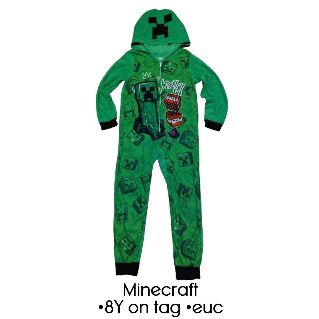 Minecraft Overal Minecraft Kids Onesies Jumpsuit Costume Sleepwear Overall, Babies ...