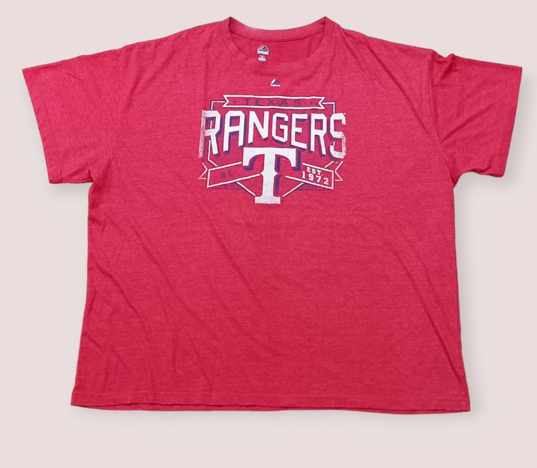 MLB Texas Rangers Red Shirt 4XL, Men's Fashion, Activewear on Carousell