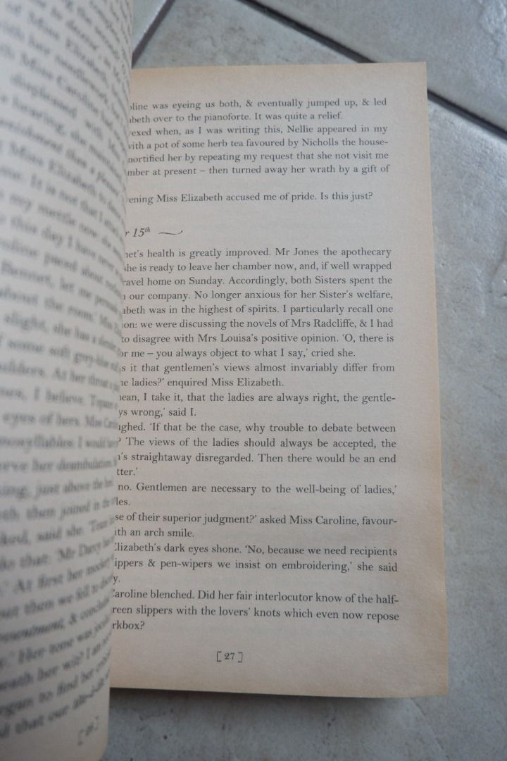 Mr. Darcy's Diary by Maya Slater (Category: Storybooks) located in Quezon City. Submitted by miletdeclutters (Listing ID 1266955476, Image 3). Description: bought from Fully Booked trade paperback minor water stain on bottom half of right edge (see photo) good-very good condition overall Published by Orion Books ISBN 978-0-7538-2266-1.