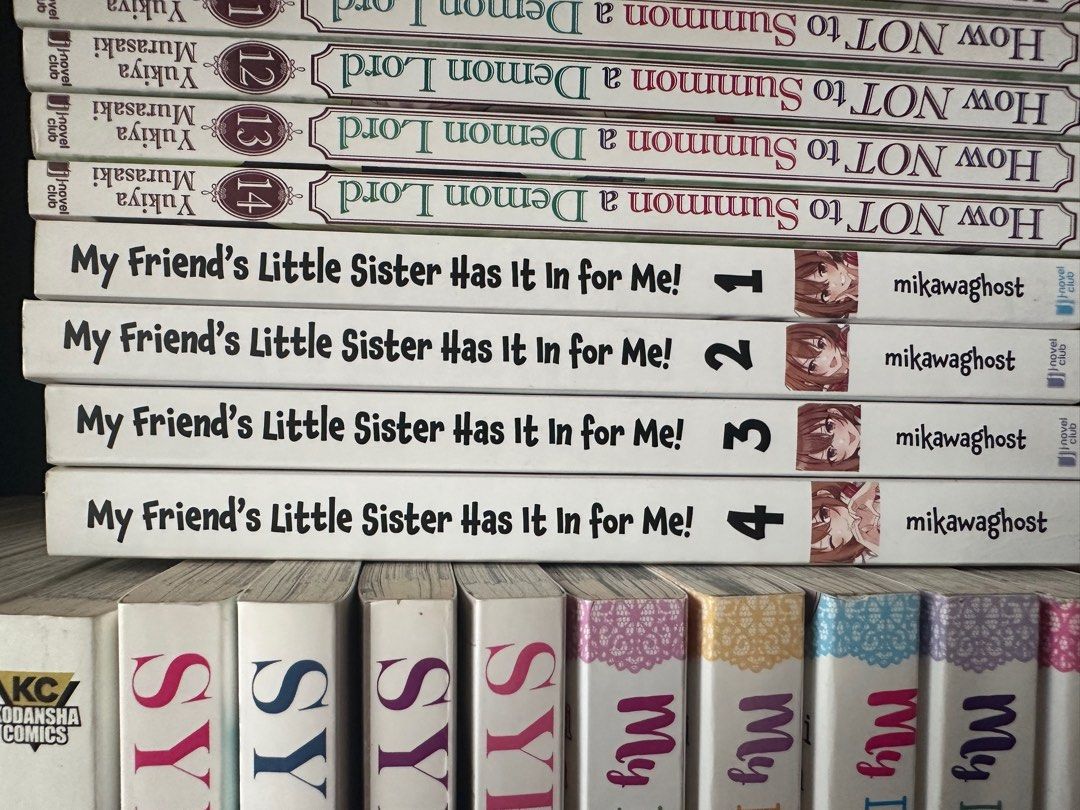 My sister has in it for me (Category: Storybooks) located in Manila. Submitted by bumblefish (Listing ID 1266944085, Image 1). Description: 450 each Light novel In good condition Rfs: Stock Mop: gcash Mod: lalamove (shoulder pays the shipping fee).