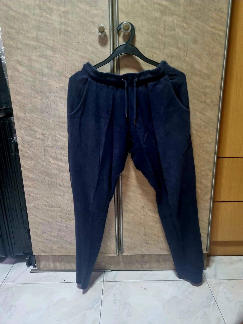 Navy blue sweatpants, Men's Fashion, Bottoms, Joggers on Carousell