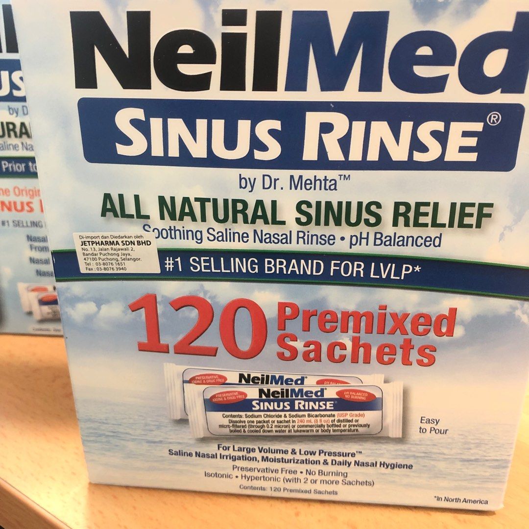 NeilMed Sinus Rinse Saline Nasal Rinse Premixed Packets