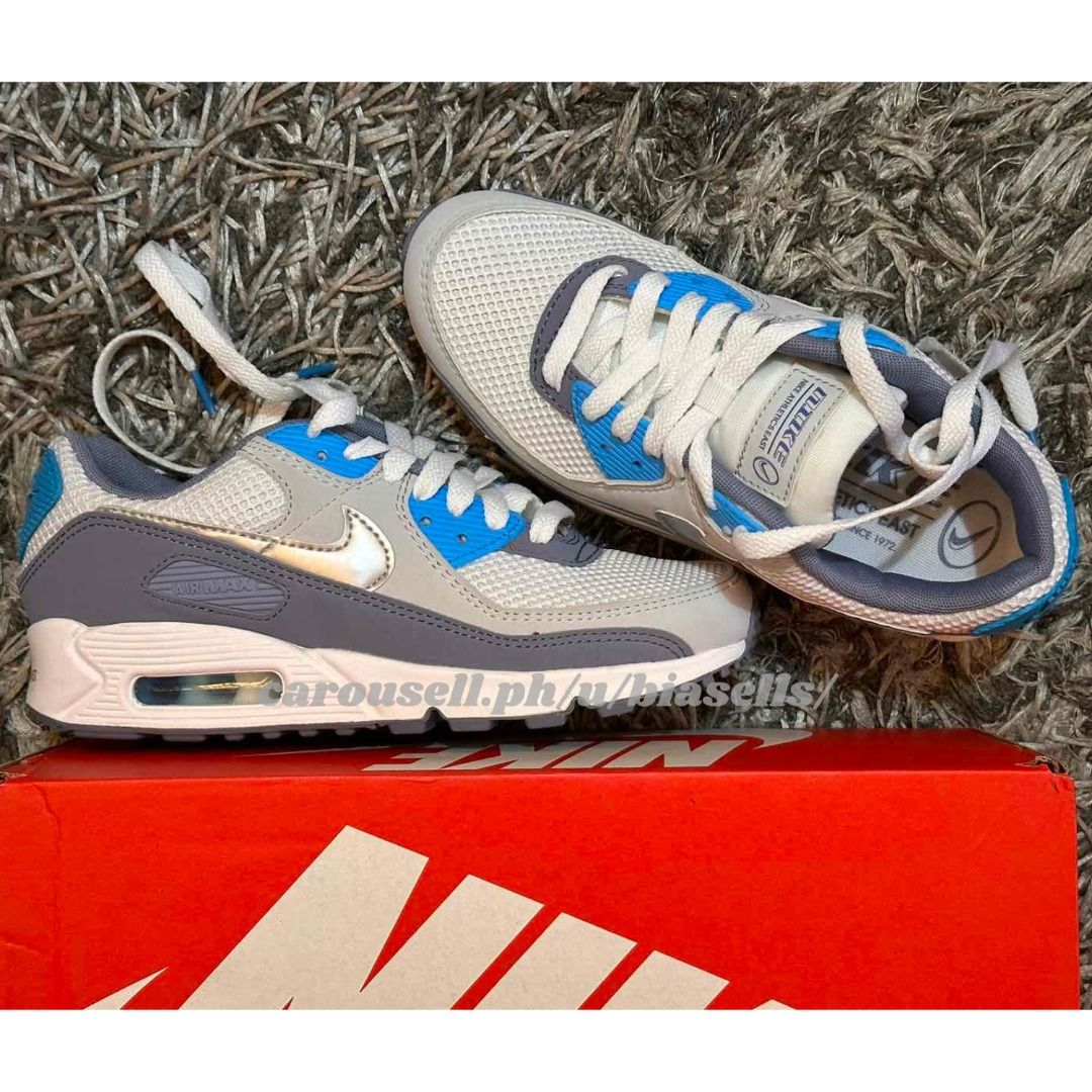 Nike air max 90 hyperfuse blue and white clearance