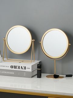 Nordic Gold Round Vanity Mirror Home Decor Table Mirrors