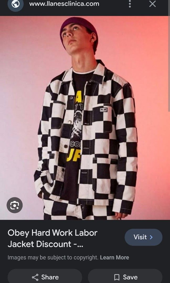 Obey hard deals work jacket