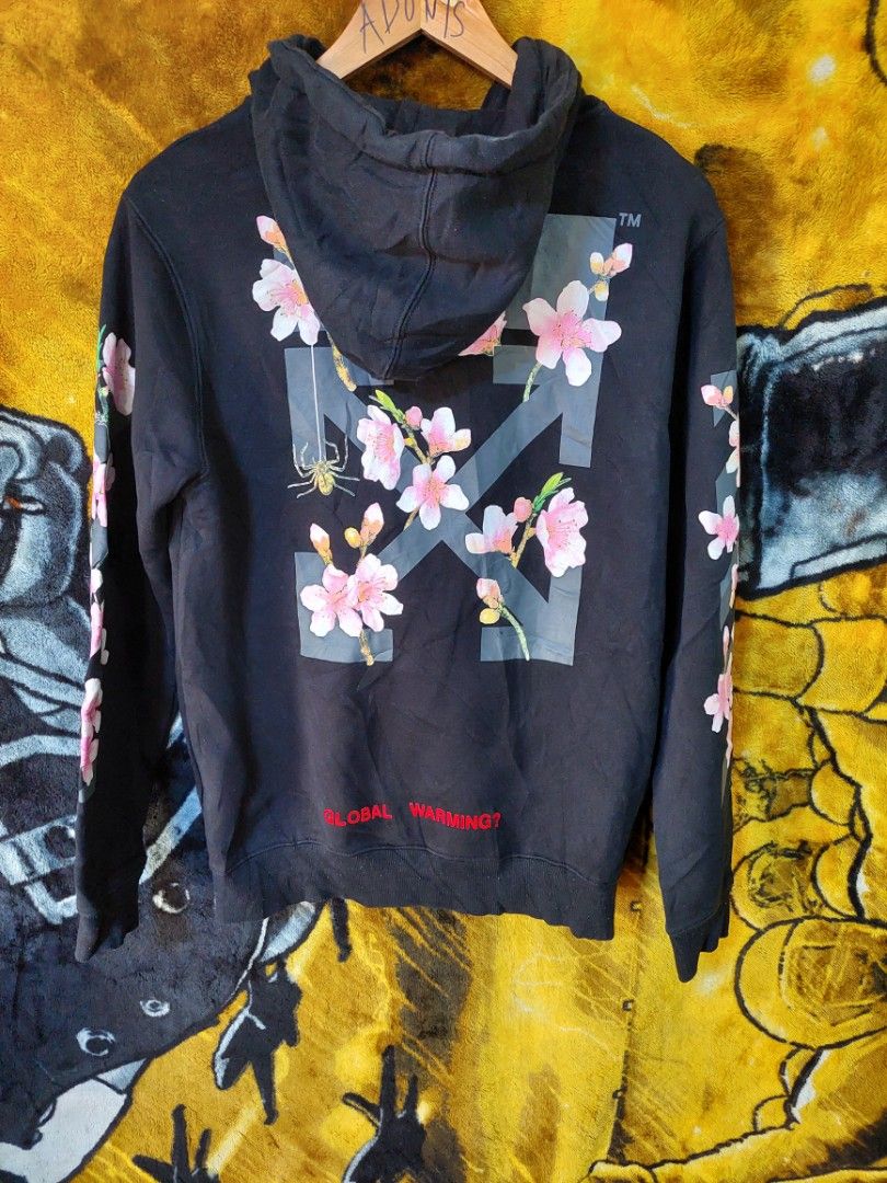 Off white pink clearance global warming hoodie