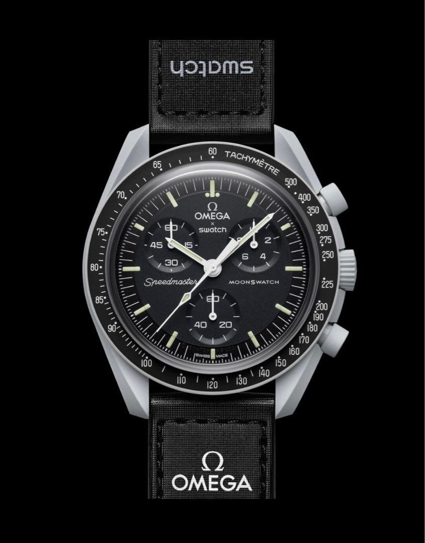 Omega Swatch Moon Moonswatch, 名牌, 手錶- Carousell