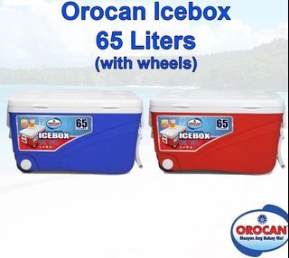 Orocan 65L icebox cooler with wheels