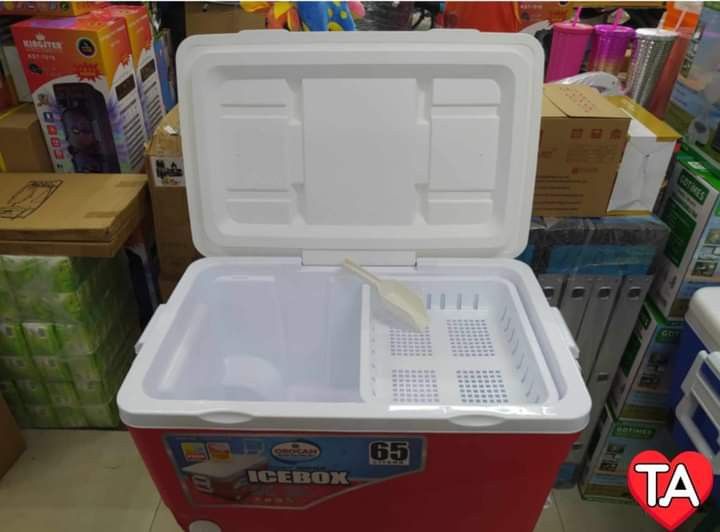 orocan ice box (Category: Storage Boxes & Baskets) located in Manila. Submitted by saguittarian06 (Listing ID 1266922015, Image 1). Description: NEW ARRIVAL !!! OROCAN ICE BOX W/ 2 wheels 65 LITERS PHP: 1900. ONLY W/ BASKET AND SCOOP MATIBAY, MAKAPAL COLOR: BLUE AND RED 1week warranty.